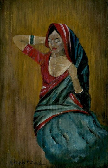 lovely indian woman,watercolour painting by shahrzad ranji Acuarela Otros Figura