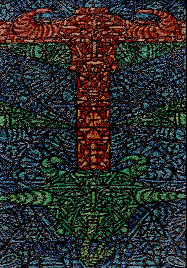 landscape of crosses