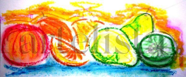 frutas de crayola