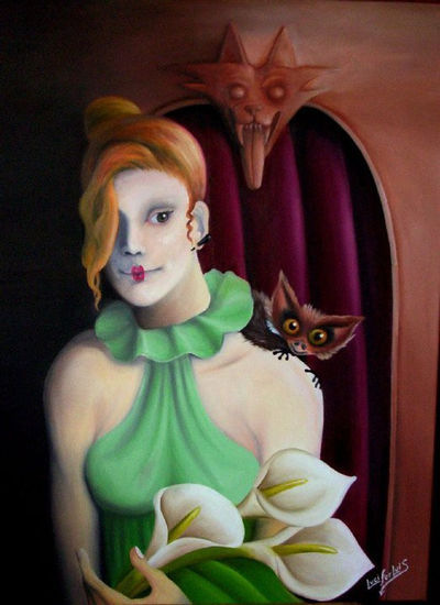 Mariquita. Oil Canvas Figure Painting