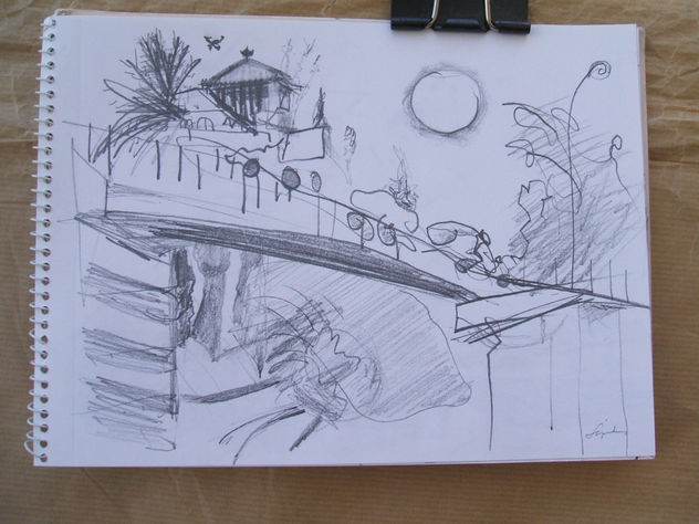 el Puente sobre la via maritima, Palma