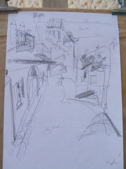 las calles de Andraitx,  Mallorca Pencil