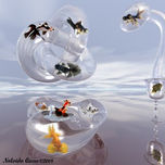 Serie de agua. Gotas y peces thumbnail 2