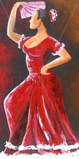 Española Acrylic Canvas Figure Painting