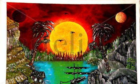 CUADROS DE FLOR:"Láminas a Oleo"-2008