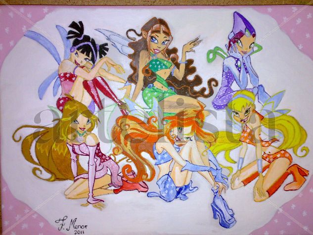 LAS WINX Acrílico Lienzo Otros