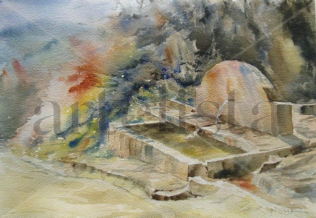 Fuente de la higuera Watercolour Paper Landscaping