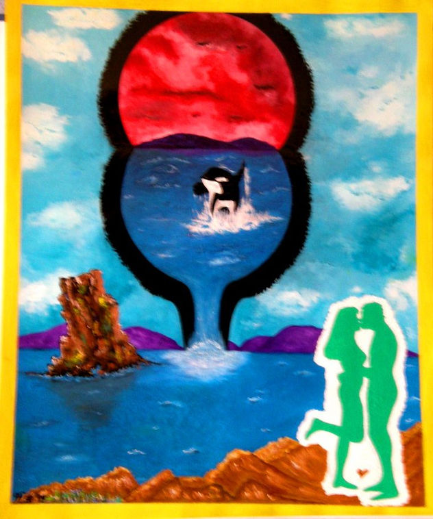 LÁMINAS A OLEO DE FLOR-2008:"Mares de fantasía"