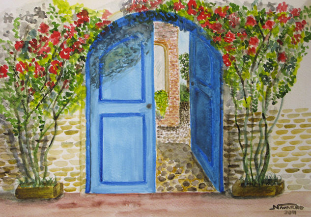 "La entrada" Watercolour Paper Landscaping