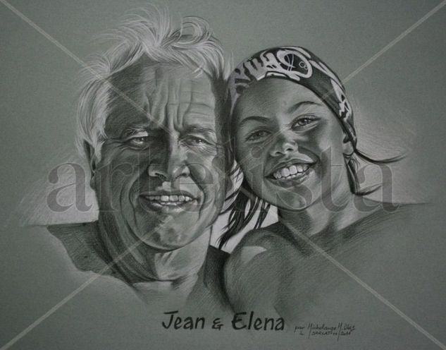 Jean et Elena Charcoal