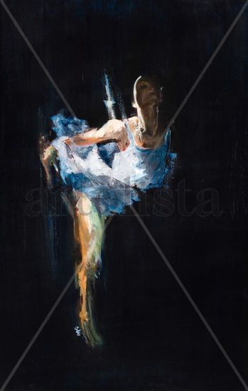 Cisne Oil Canvas Figure Painting