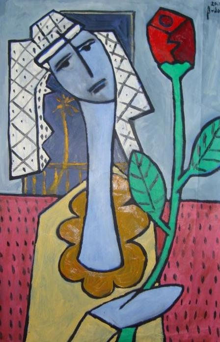 mujer y flor 30