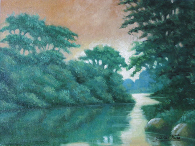 RIO MAGDALENA, COLOMBIA Oil Canvas Landscaping