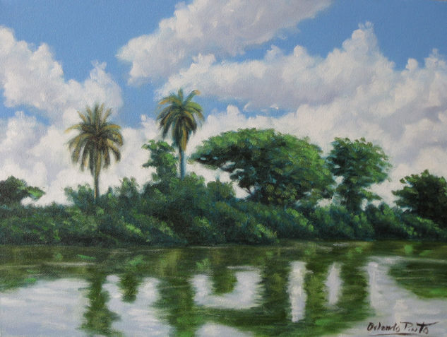 ORILLA DEL MAGDALENA Oil Canvas Landscaping