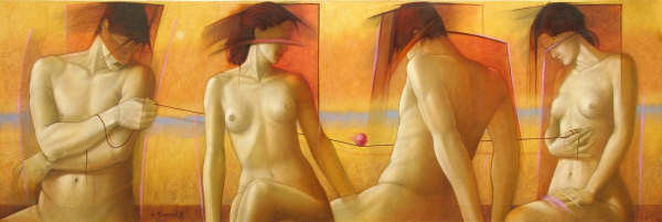 La Ronda Oil Canvas Nude Paintings