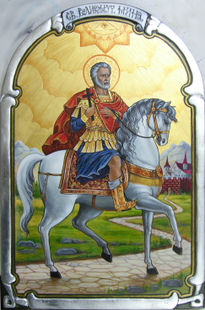 St. Mina on horse