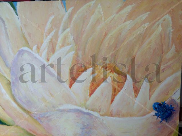 NENÚFAR I Acrylic Canvas Floral Painting