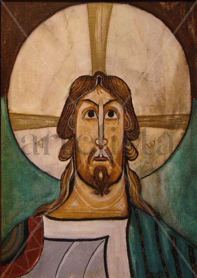 Pantocrator Oil Canvas Portrait