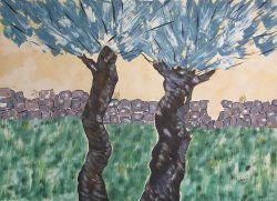 La dehesa Óleo Lienzo Paisaje