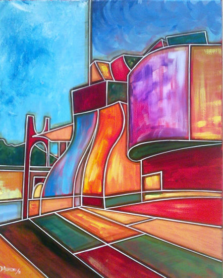 Ciudad museo II Acrylic Canvas Landscaping