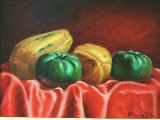 BODEGON CON TOMATE Oil Canvas Still Life Paintings