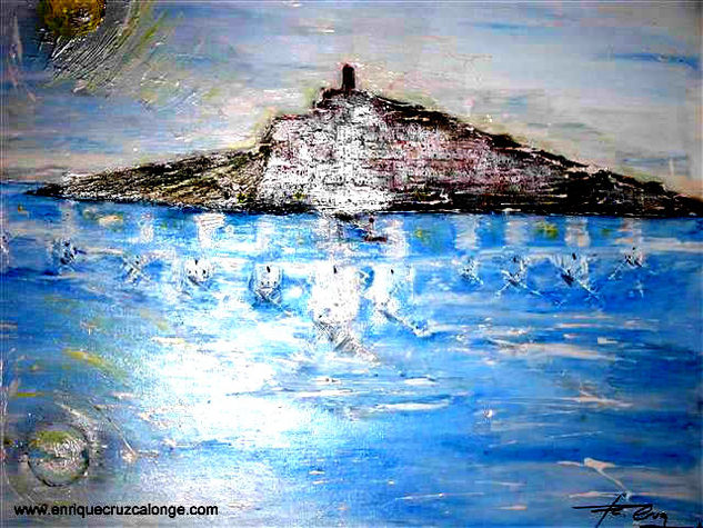 Reflejo de Dos paraisos Campo de Criptana e Ibiza Acrylic Canvas Others