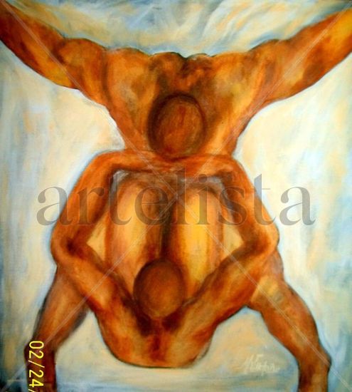 Opuestos complementarios Acrylic Canvas Figure Painting