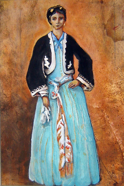 Gitana de celeste