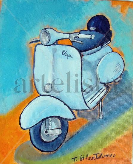 Vespa Acrylic Canvas Others