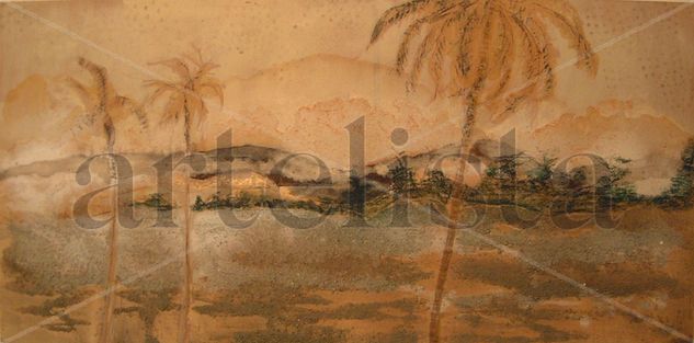 Palmeras I Oil Canvas Landscaping