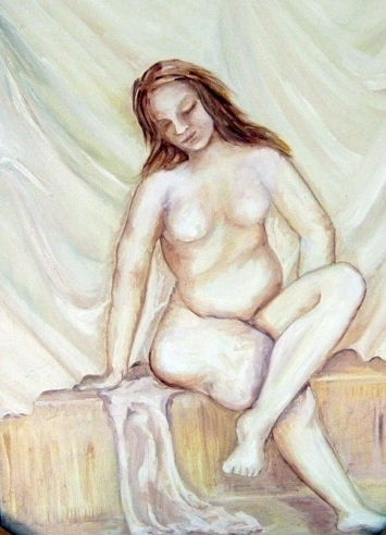 SOÑANDO  ENTRE TRAPOS Oil Canvas Figure Painting