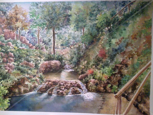 rio cerezuelo ( cazorla ) Watercolour Paper Landscaping