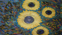 Girasoles en colores