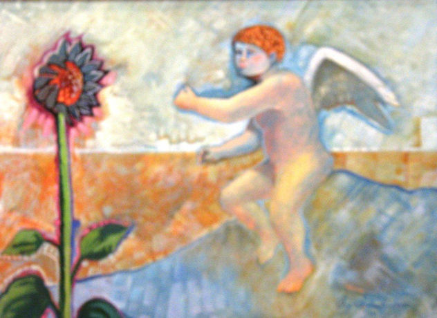 Angel con Girasol Maestro Cleo Alvarado