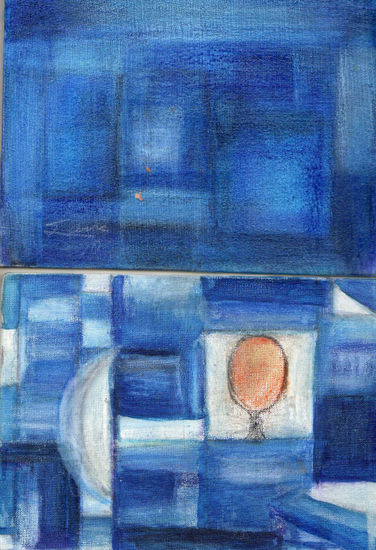 Azul, recordando a Paul Klee Pencil (coloured) Others Landscaping