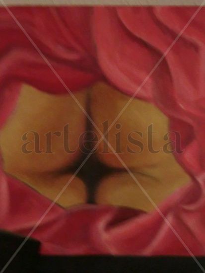 Mirando atras Oil Canvas Figure Painting