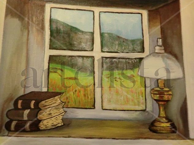 Mirando fuera Oil Canvas Landscaping