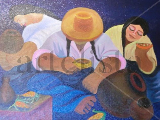 Relax del maiz Oil Canvas Others