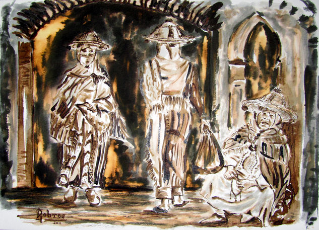 MEDINA  1 Ink Others Figure Painting