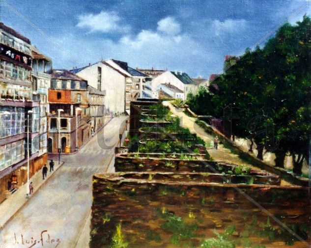 Muralla de Lugo Oil Canvas Landscaping