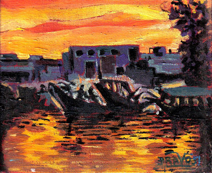 Atardecer en la Boca