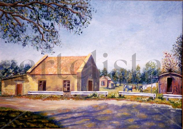 Serie : Estacion de tren ll Oil Canvas Landscaping