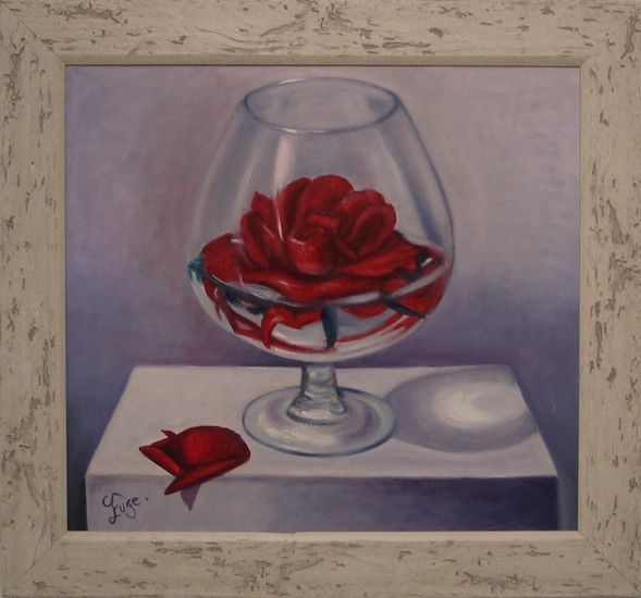 ROSA Oil Canvas Floral Painting