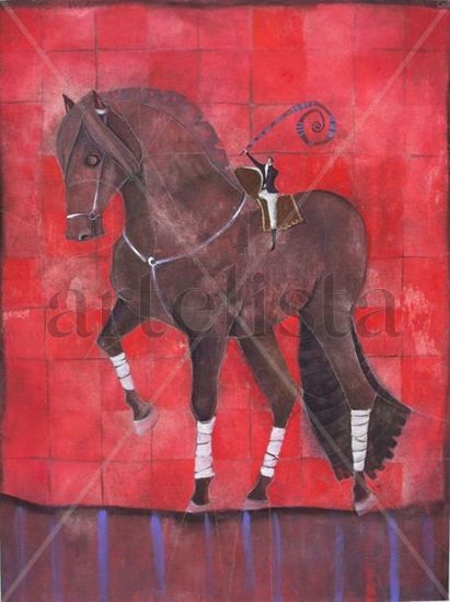 CABALLO DE AZULEJOS Mixed media Canvas Others