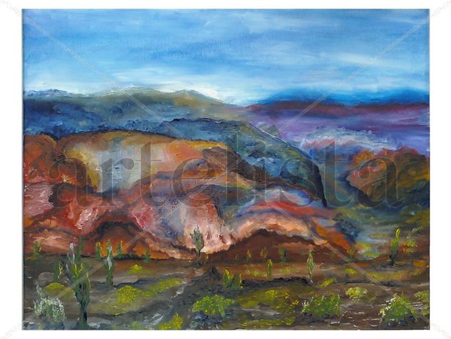 La Quebrada Oil Canvas Landscaping