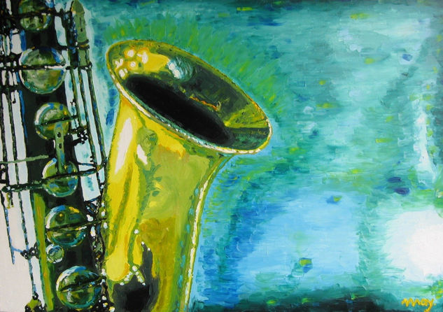 Saxofón Oil Canvas Landscaping