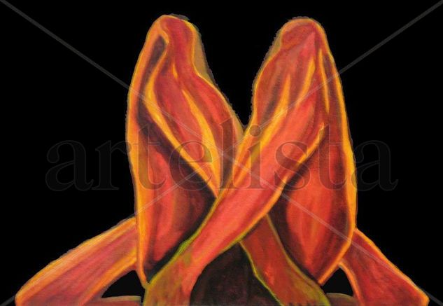 Piernas Acrylic Textile Figure Painting