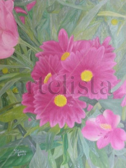 Flores de primavera Oil Canvas Floral Painting