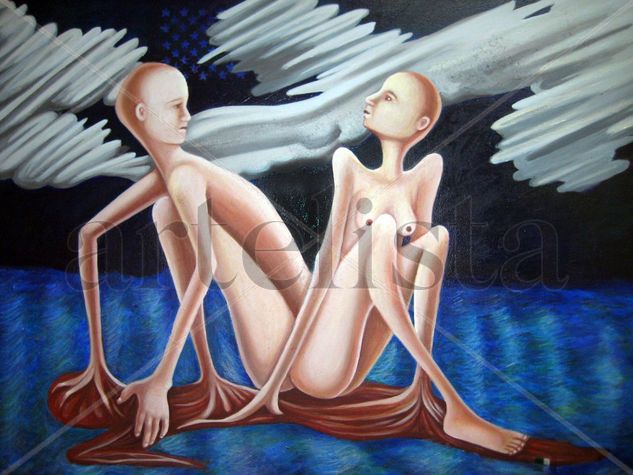 Todos somos culpables Acrylic Canvas Nude Paintings