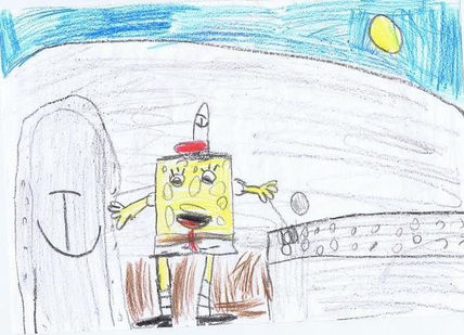 Bob Esponja cocinando
